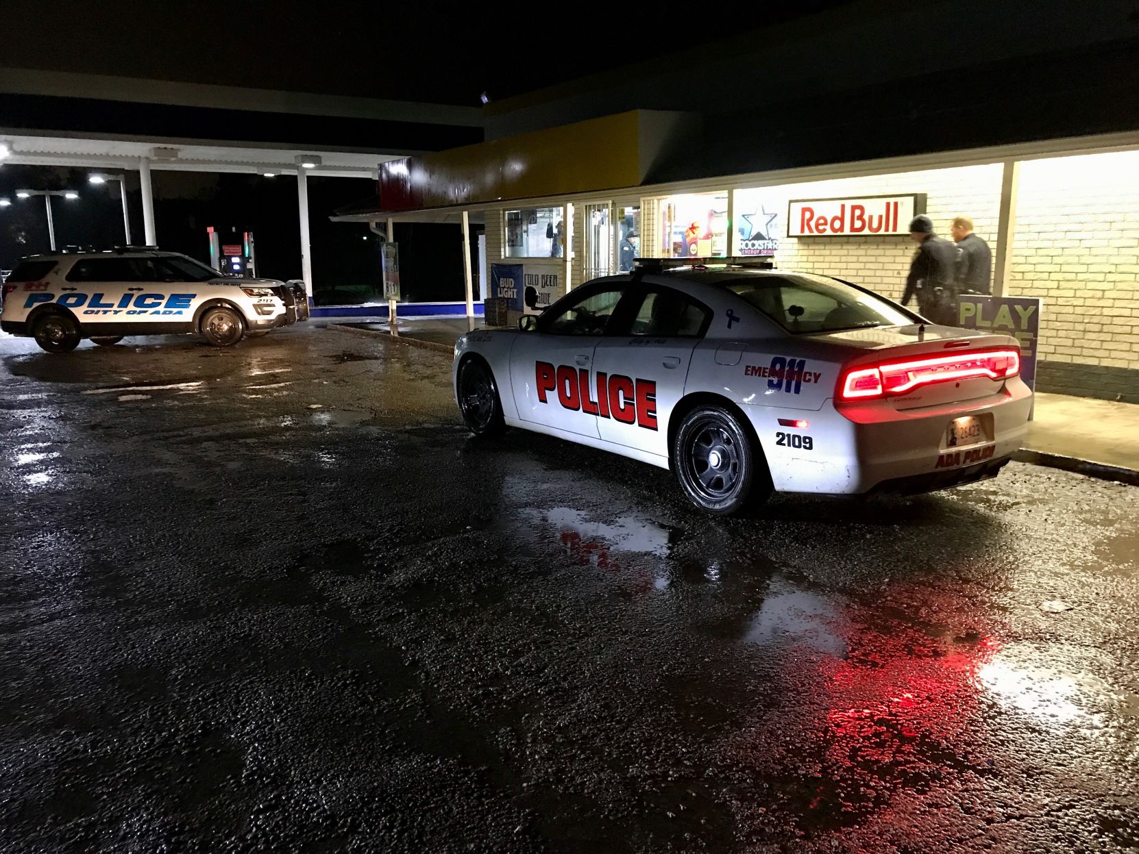 Sooner Stop armed robbery suspect at-large